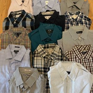 Lot of 14 button downs
